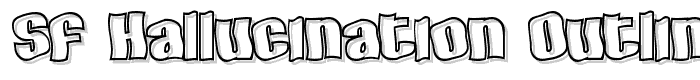 SF Hallucination Outline font